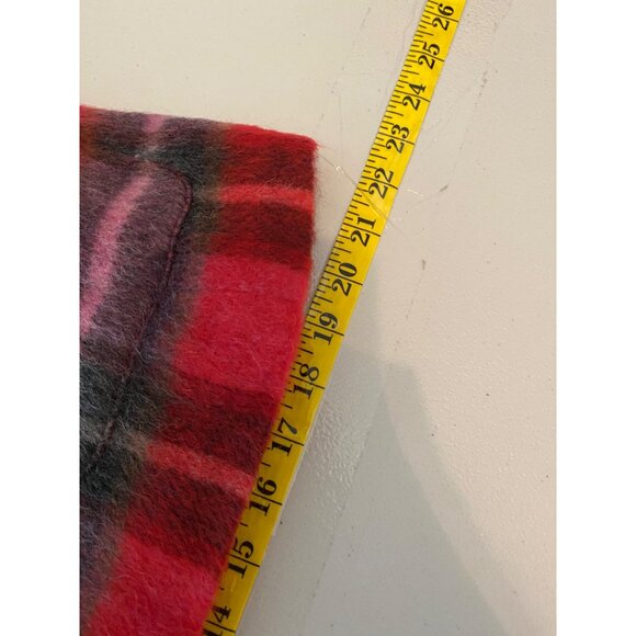 NWT Red Plaid Wool & Mohair Jacket Blazer By Cross Country Fashions Size 14 - Picture 9 of 10